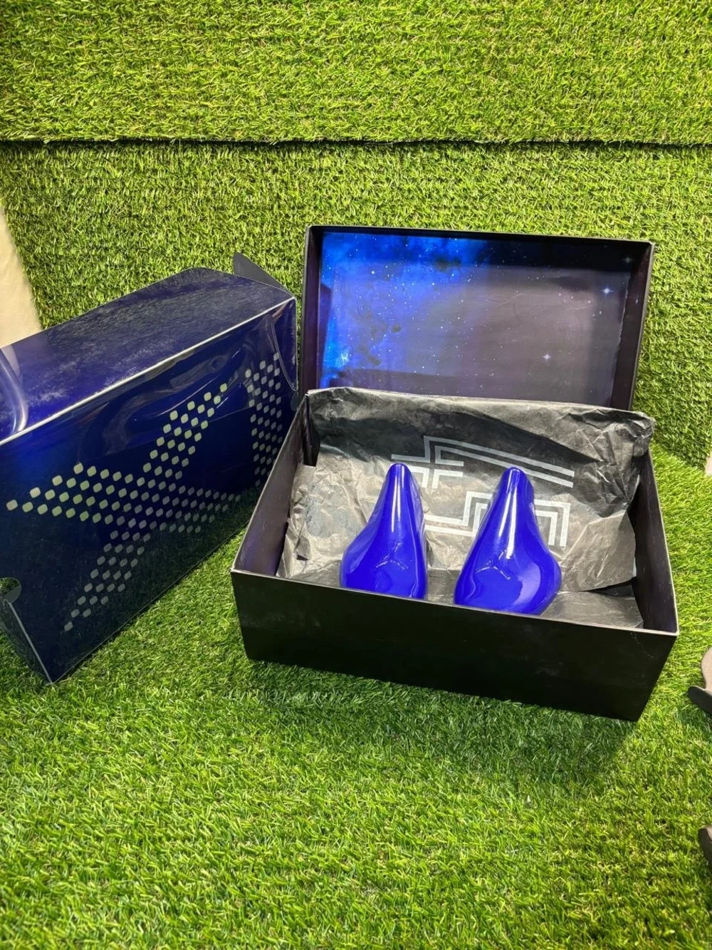 Official Jordan 11 Retro Space Jam 2016 Empty Box & Blue Shoe Trees Size 8